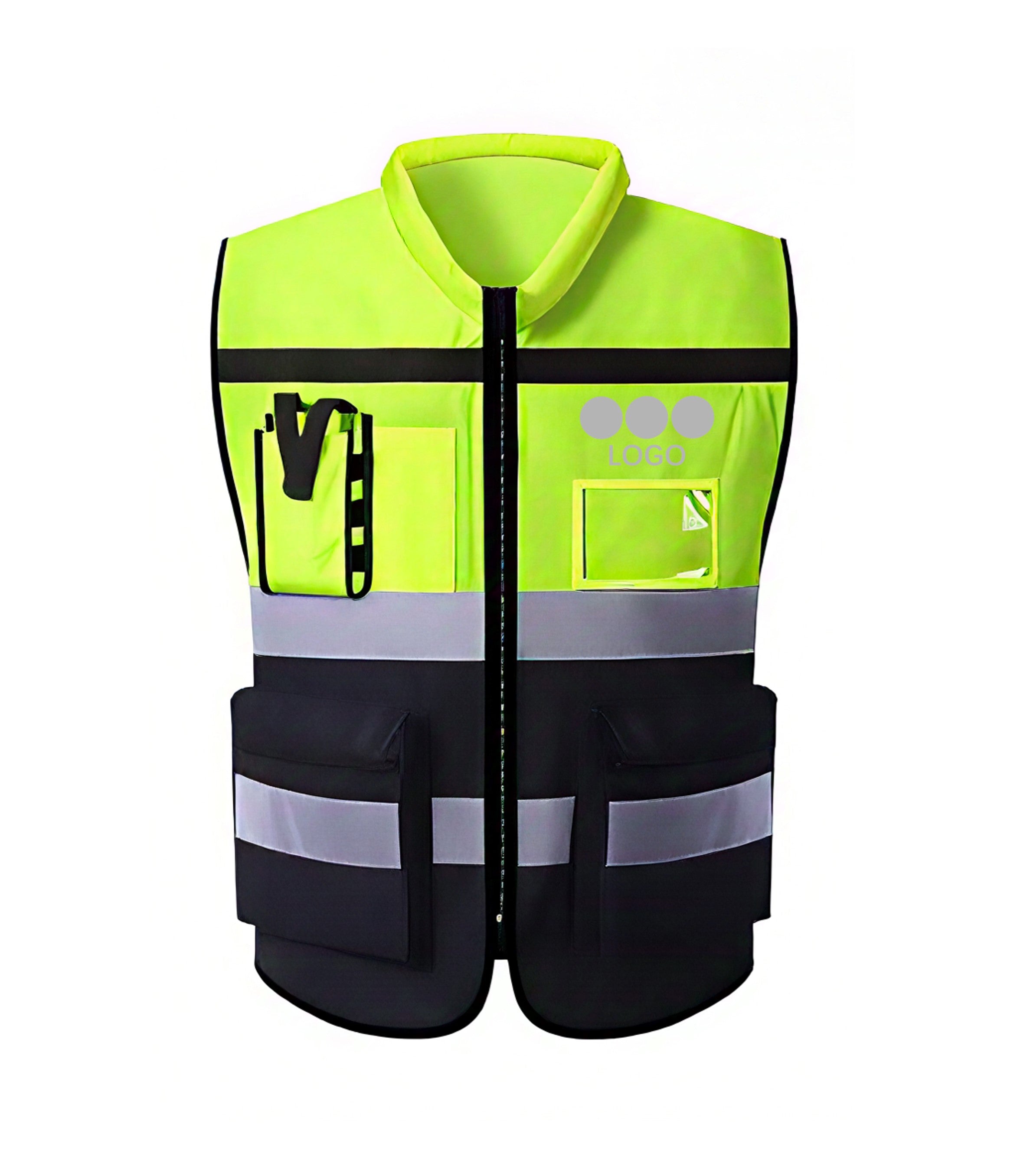 High-quality Management Reflective Vest single color logo