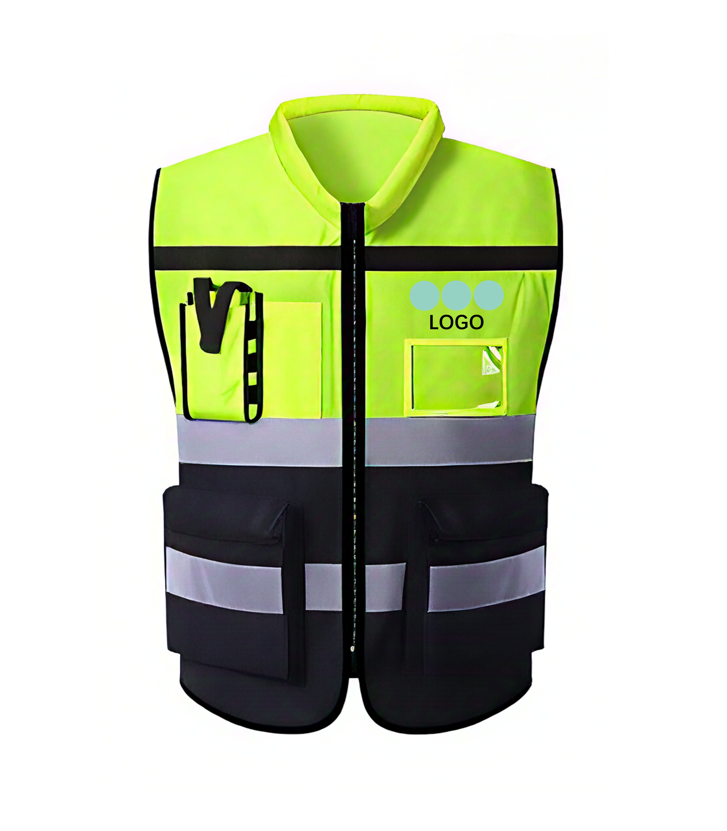 High-quality Management Reflective Vest color logo