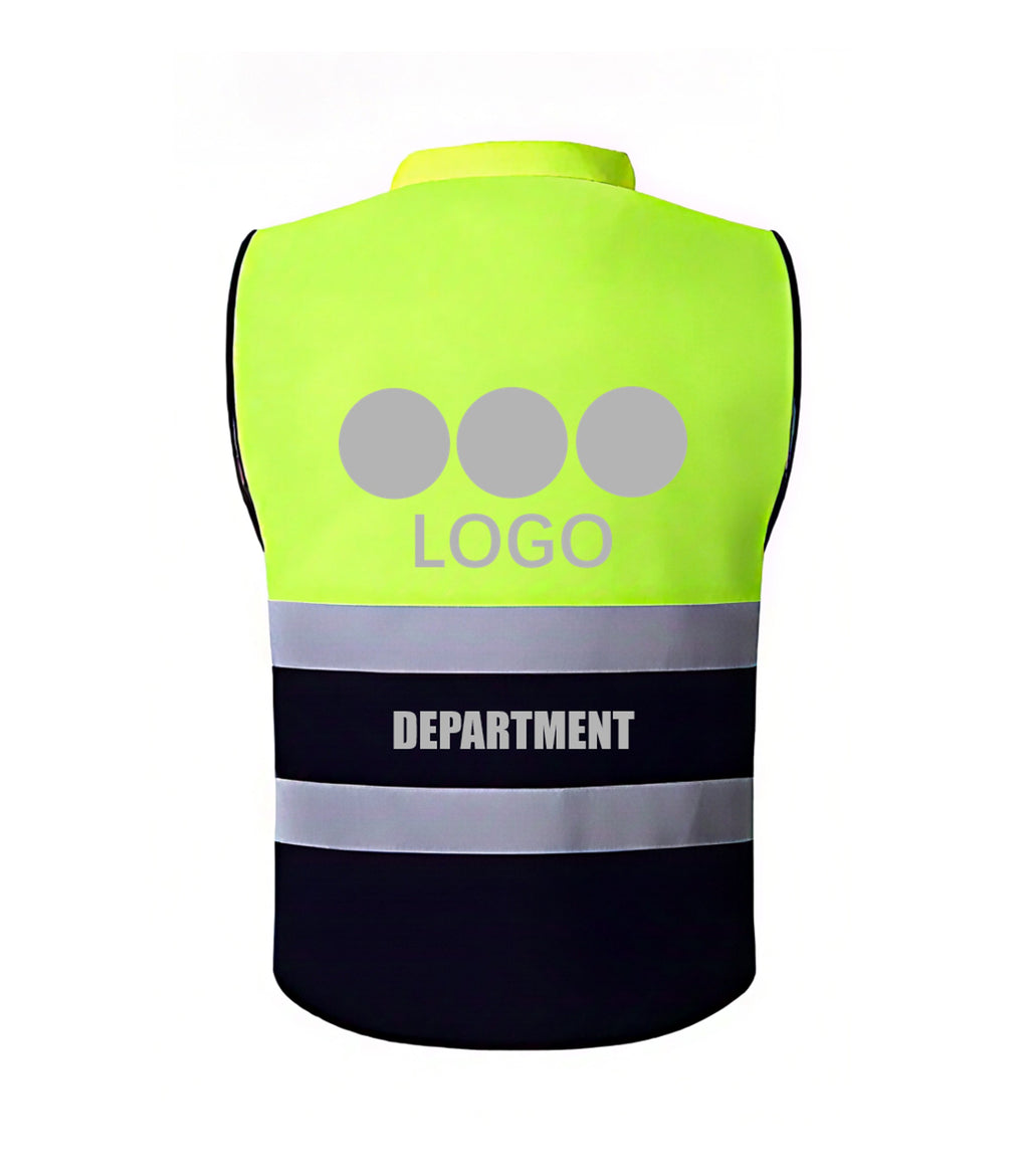 High-quality Management Reflective Vest single color logo